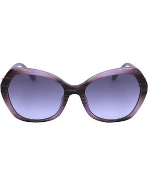Swarovski SK0165 Occhiali da sole geometrici in acetato da donna - Viola