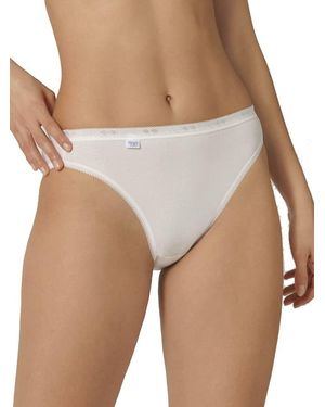 Sloggi 3 X Basic+ Cotton Rich Tai Brief White 16 - Black
