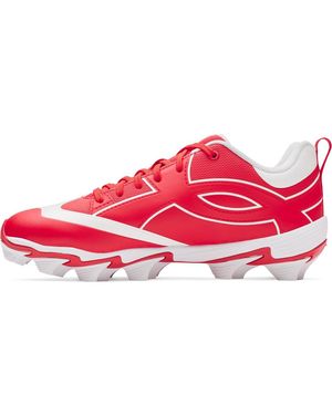 Under Armour Leadoff Icon Low Rm Baseball Cleats Sneaker, - Red