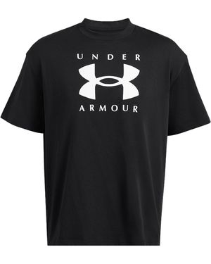 Under Armour HW OS Branded T-Shirt schwarzweiss