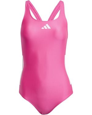 adidas 3 Stripes C-Back Swimsuit Costume Intero - Rosa