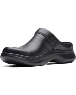 Clarks S Pro Clog Shoes - Black