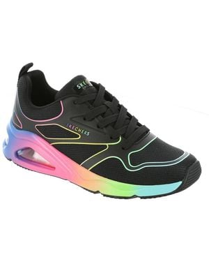 Skechers S Tres Air Uno Rainbow Roads - Black