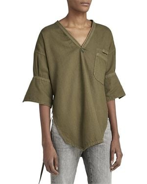 G-Star Woven Tunic Ss Shirt - Groen