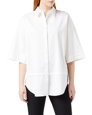 Ted Baker Orlanda-Oversize Camicia a iche a 3/4 Button-Down - Bianco