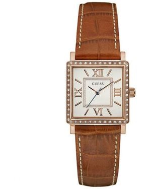 Guess Classic Dial Watch - Brown