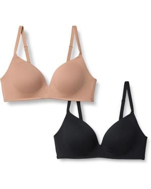 Amazon Essentials Bralette mit Baumwoll-Jersey gefüttert - Weiß