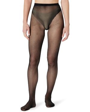 Amazon Essentials Calze a Rete Donna - Nero