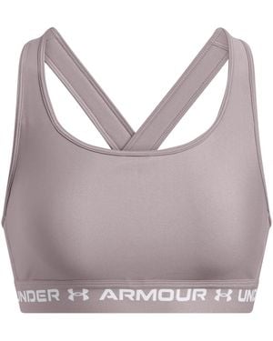 Under Armour S Crossback Medium Impact Sports Bra Grey L