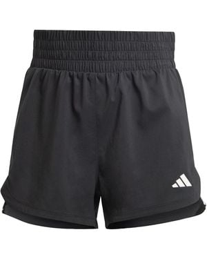 adidas Pacer Training 3-stripes Woven High-rise Shorts - Zwart