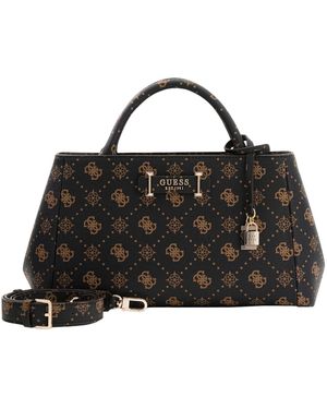 Sac à Main GUESS Gregoria Large Girlfriend – Noir, Style Baguette, Polyvalent