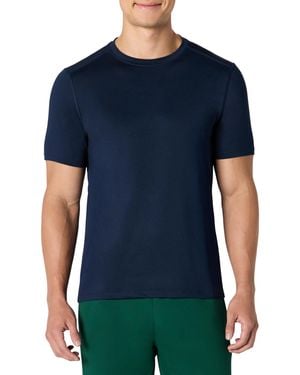 Amazon Essentials T-Shirt a iche Corte Elasticizzata Tecnica Uomo - Blu
