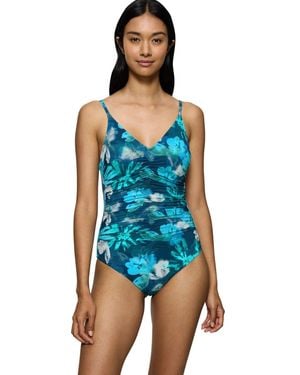 Triumph Summer Fleur Op 01 Traje de baño de una Pieza - Azul