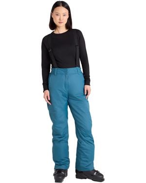 Mountain Warehouse Moon Womens Ski Trousers - Isotherm, Microfibre Insulated & Snowproof Trousers, Adjustable Waist & Detachable - Blue