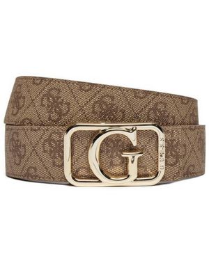 Guess Cinta donna Mietta logo adjustable/reversible belt latte logo C25GU27 BW9184P4435 L - Marrone