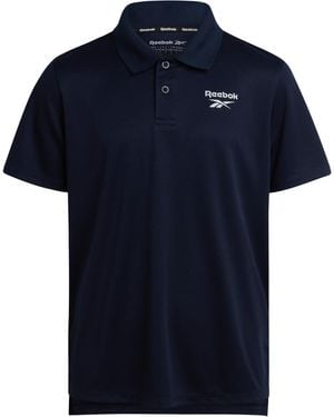 Reebok Performance Golf Polo Shirt With Moisture Wicking - Blue