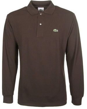 Lacoste Polo ml col SKB L1312 - Marrone
