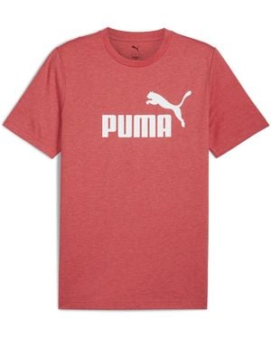 PUMA Ess No. 1 Logo Heather Tee T-shirt - Roze