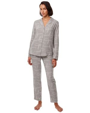 Triumph Boyfriend Fit Pw 02 Pyjama Set - Grey