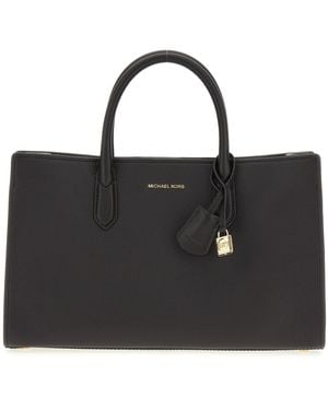 Michael Kors Md Ew Satchel Chocolate One Size - Black