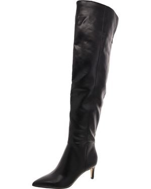 Nine West Sensa 3 Faux Leather Tall Over-The-Knee Boots - Black