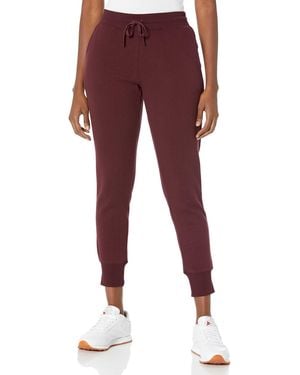 Amazon Essentials Fleece Cuffed Jogging Bottoms - Red