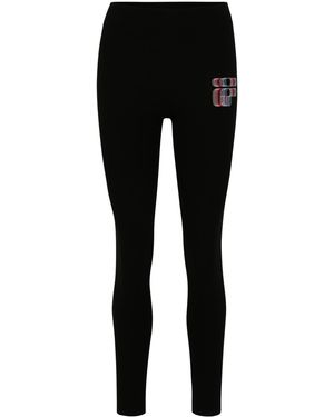 Fila Logo Strozza Graphic Leggings - Nero