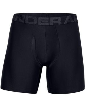 Under Armour Mens 2 Pack 6inch Tech Boxers Black - Xs - Blue