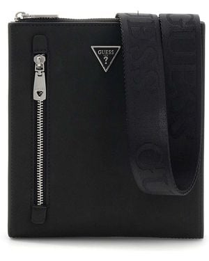 Guess Sac à épaule bandoulière Torino Crossbody Flat Black noir