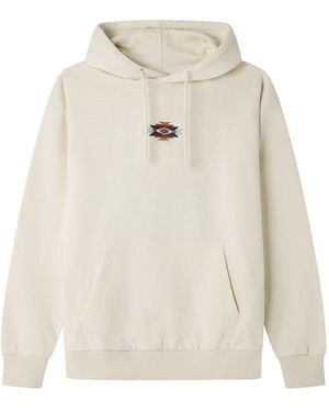 Springfield Ls Graphic Sweatshirt Met Capuchon - Wit