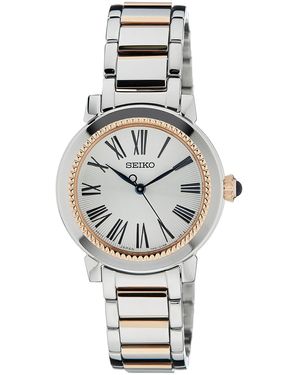 Seiko Orologio Analogico Quarzo Donna con Cinturino in Acciaio Inox SRZ448P1 - Metallizzato
