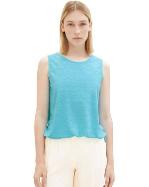 Tom Tailor 1036793 Top mit Muster - Blau
