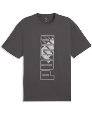 PUMA Maximal Metallic Relaxed Fit Short Sleeve T-Shirt 2XL - Grigio