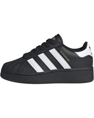 adidas Turnschuhe Superstar XLG J aus - Schwarz