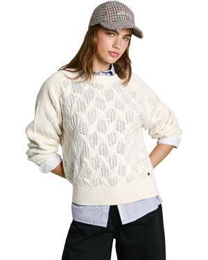 Pepe Jeans Hedra Crew Maglieria - Bianco