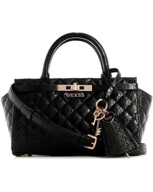 Guess Idra Small Satchel - Black