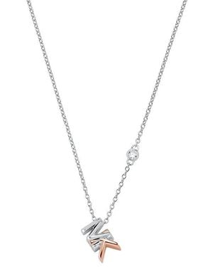 Michael Kors Kors Mk Zilveren Sterling Zilveren Hanger Ketting - Metallic