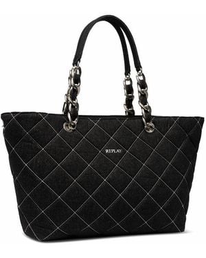Replay Women's Bag Made Of Cotton - Black
