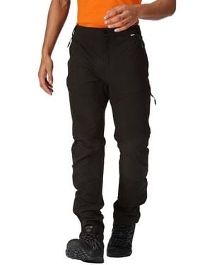 Regatta Hombre Questra V Walking pantalón Agua Repelente Hiking elástico Winter - Negro