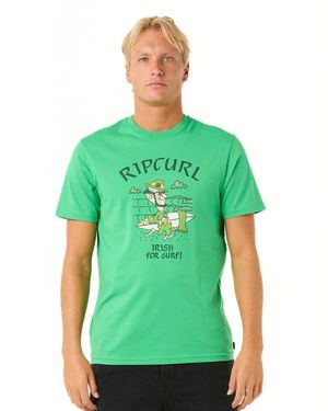 Rip Curl Graphic Short Sleeve Crew Neck T-shirt - Green