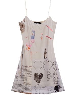 Desigual Dress Designed By Mr. Christian Lacroix Brown - Gray