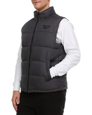 Reebok S Puffer Vest For Winter - Grey