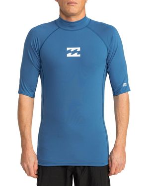 Billabong Waves all Day SS Set di Rash Guard - Blu