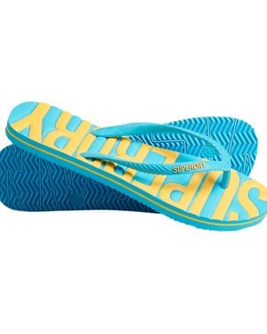 Superdry Vintage VEGAN FLIP Flop Kapuzenpullover, - Blau