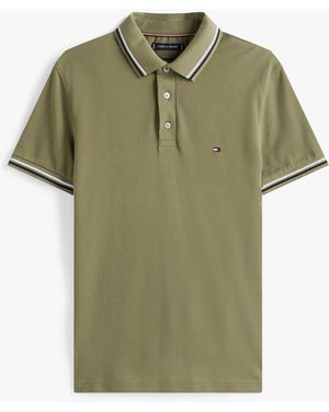 Tommy Hilfiger S/s Polo Voor - Groen