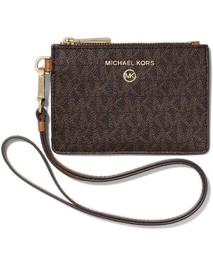 Michael Kors Jet Set Charm Kleine Münze Cabrio Schlüsselband Braun/Eichel - Schwarz