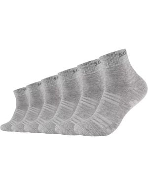 Skechers 6 Paar Quarter Socken SK42017 - Grau