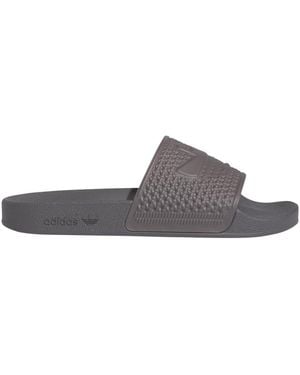 adidas Mens Shmoofoil Slide Casual Sandals Casual - Grey, Brown, 9 Uk