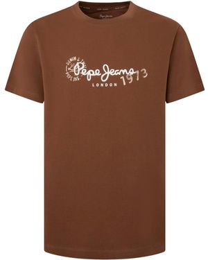 Pepe Jeans Camille T-shirt - Bruin