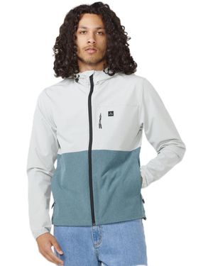 Rip Curl Elite Anti Series Hooded Wind Breaker - Blue